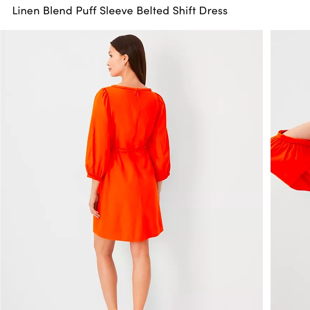 Beautiful orange Ann Taylor dress, brand new, bought wrong size, missed return.